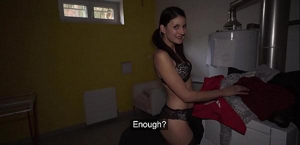 Public Agent Sexy college friend fucked in laundry room